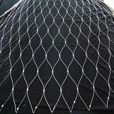 Makkelijk te installeren Flexibel 2 mm roestvrijstalen touwnet voor dierentuindieren