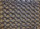 Gouden Vuurvaste Chainmail Ring Mesh Curtain 3.8mm50mm Opening