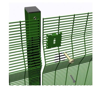 76.2x12.7mm Gepoedercoat 358 Airport Security Gaashekwerk Gegalvaniseerd