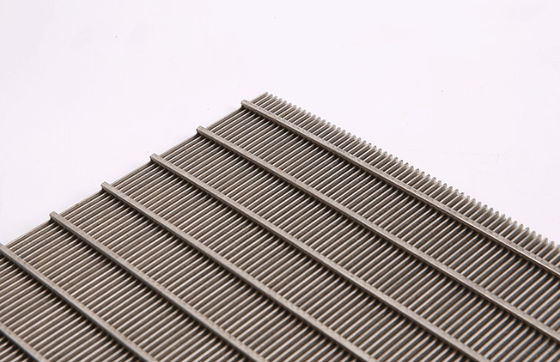 Stainless Steel Wedge Wire Screens Filters Panel Continu slot Opening