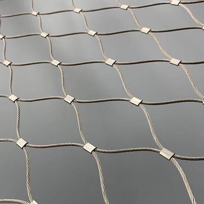 Roestbestendig roestvrijstalen draadkabelgaas voor veiligheidsbarrière van de behuizing