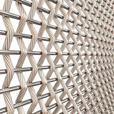 Roestvrijstalen gaas Architectonisch geweven gaas voor gevelbekleding
