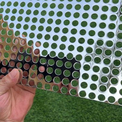 4 * 8ft roestvrij staal rechte ronde gat patroon geperforeerd plaat