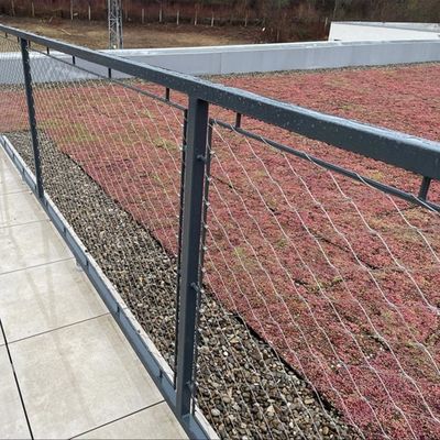 Roestvrijstalen kabeltouwnet voor architectonische diamantflexibele scherm dierentuin dierenverblijf veilig