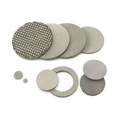 100 micron gesinterd metaal 316 roestvrijstalen filter schijf meerlagig filter