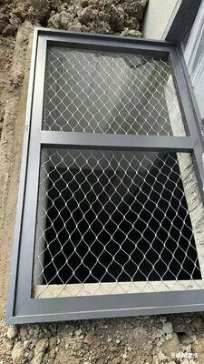 Roestvrijstalen staalkabelnet voor daklicht atrium valbeveiliging