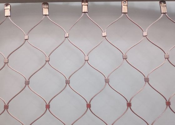 Flexibele AISI 304 die Architecturaal Netwerk 40*40mm 50*50mm van de Draadkabel openen