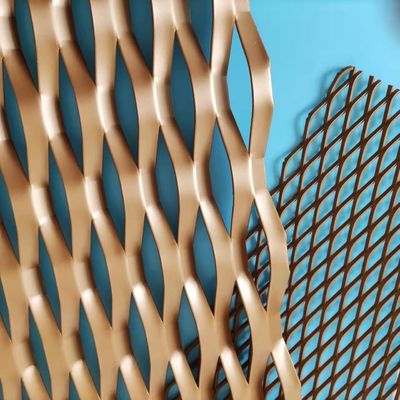 De opgeschorte Draad van het Plafond Decoratieve 1060 Uitgebreide Metaal Mesh Screen Anodized Aluminum