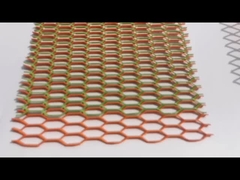 2 mm plaat Aluminium uitgebreide bekleding Decorative Mesh Metal Screen