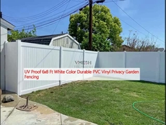 UV-bestendige 6x8 Ft Witte kleur Duurzaam PVC Vinyl Privacy Tuin hek