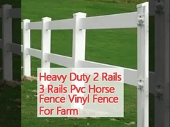 Zware 2 rails 3 rails PVC paarden hek vinyl hek voor de boerderij
