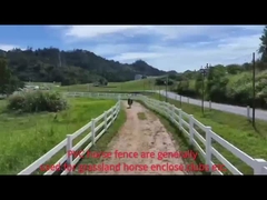 Vinyl hek PVC hek Post en Rail Heavy Duty 4 Rail Horse PVC Farm hek