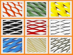 Poederbedekte wandbekleding Uitgebreid metalen gevelnet