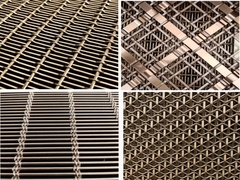 30%-60% Open oppervlak Architectonisch Metalen Gaas 0.5mm-4.0mm Draadgaas Traphekwerk