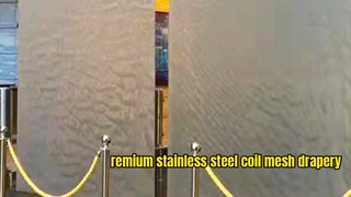Roestvrij stalen watergordijn Metalen gaasrolgordijn