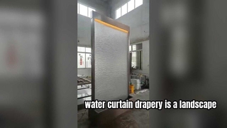 Restaurant Hotel Decoratie Led Licht Staaldraad Mesh Waterval Muur Water Feature Gordijn