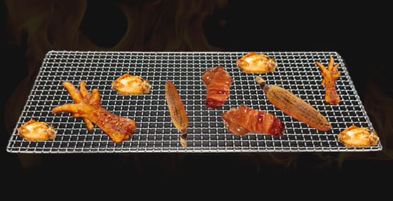 304 Roestvrijstalen BBQ Grill Rooster 165-550mm Rond Hoge Temperatuur Bestendig