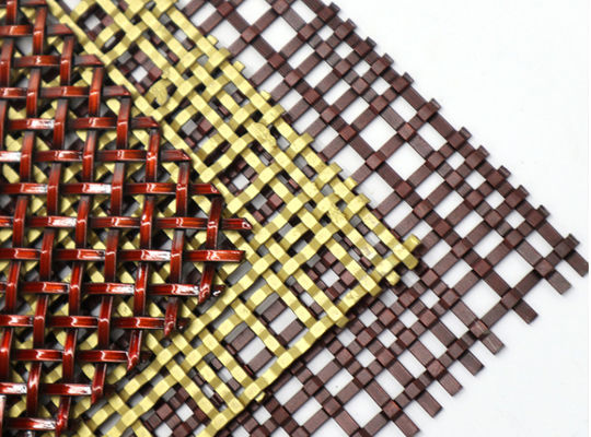 Op Maat Geanodiseerde Architectonische Metalen Gaas Scheidingswand