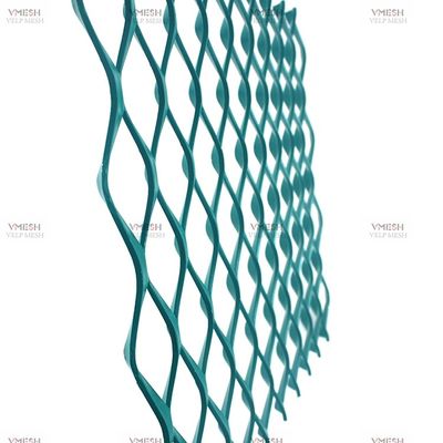 Laag koolstofgehalte geëxpandeerd metalen gaas, gepoedercoat voor gebouwdecoratie