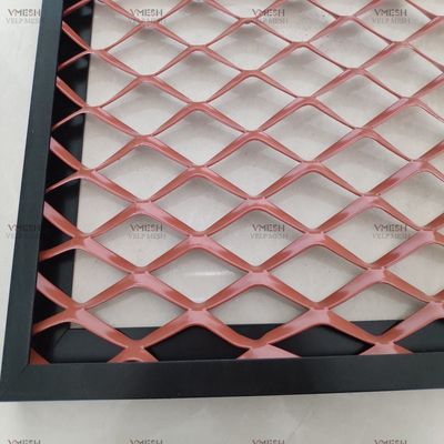 Aluminium uitgebreid metalen gaas geanodiseerd poeder gecoat maatkleur