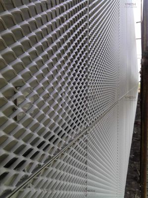 Poedergecoat geëxpandeerd aluminium gaas voor wanddecoratie