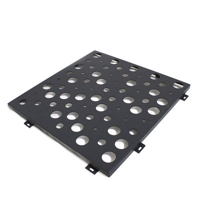 Zwarte aluminium geperforeerde metaalplaat voor gordijnwand 1,8 mm