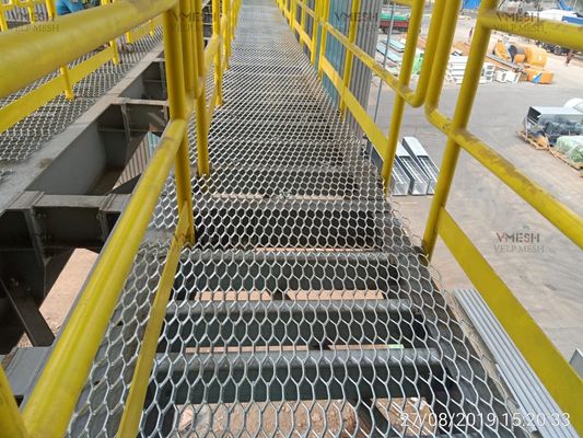 Heavy Duty Hexagon Hole Expanded Metal Steel Anti-Slip Griet