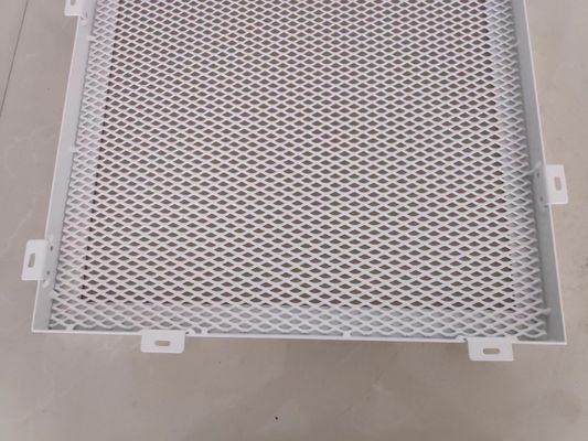 Wit poeder gecoat uitgebreid metalen gaas voor gevelgevels