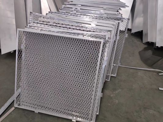 Wit poeder gecoat uitgebreid metalen gaas voor gevelgevels