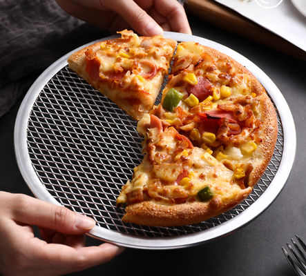Naadloze Ronde Pizzascreen Tray 6-22 Inch Aluminiumlegering