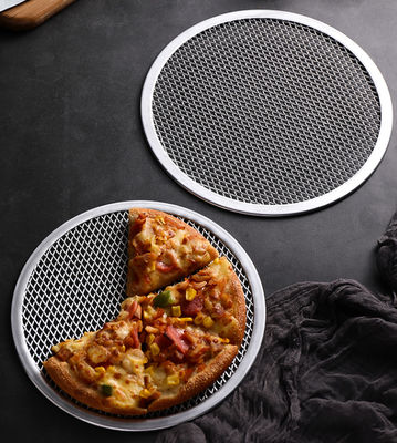 Naadloze Ronde Pizzascreen Tray 6-22 Inch Aluminiumlegering