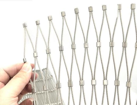 304 roestvrij staal touwnet Flexibel veiligheidsnet Decoratief draadtouwnet met aangepaste grootte voor balustrade en dierentuin