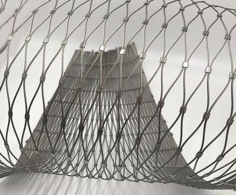 304 roestvrij staal touwnet Flexibel veiligheidsnet Decoratief draadtouwnet met aangepaste grootte voor balustrade en dierentuin