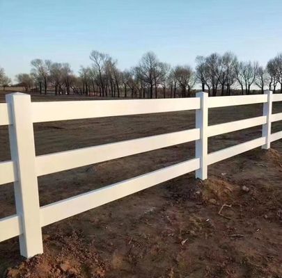Gemakkelijk te monteren 2 Rails 3 Rails 4 Rails Wit Plastic Paarden Ranch Fechten
