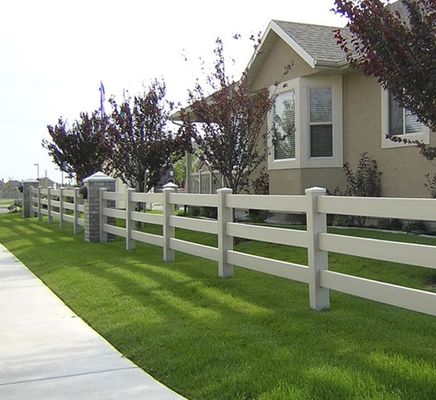 100% vrijstaand materiaal Duurzaam 2rails 3rails PVC Paddock Paarden hek Boerderij hek