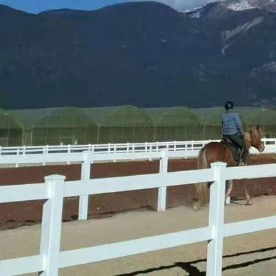 Stabiel Wit Zwart Kleur PVC Spoor Sluit Ranch Paddock Paard Sluit