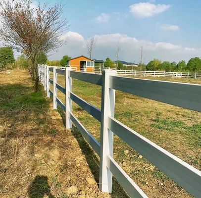 Duurzaam PVC vinyl tuinspoor omheining Ranch Paddock Paarden omheining