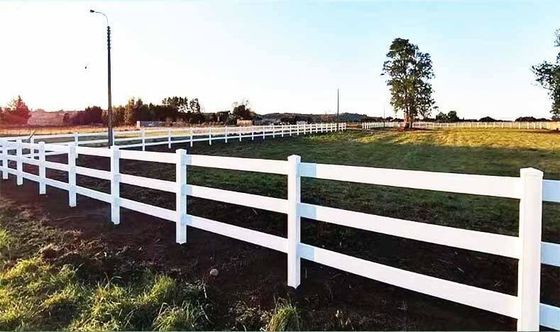 vee vinyl 3 rails PVC 2 rails paard paddock boerderij hek post ranch