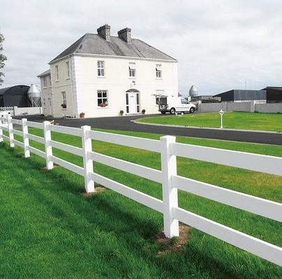 vee vinyl 3 rails PVC 2 rails paard paddock boerderij hek post ranch
