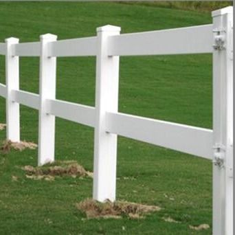 Zware 2 rails 3 rails PVC paarden hek vinyl hek voor de boerderij