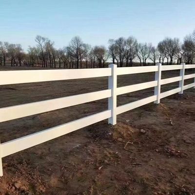Witte kleur 2Rails 3Rails PVC Plastic Vinyl Farm hek Ranch hek