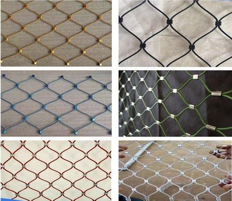 Roestvrij staal touwnet 20x20mm 304/316 voor dierentuin vogelhuis decoratie