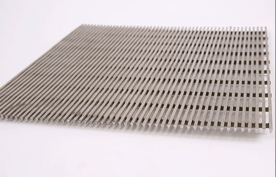 0.2mm SS304 Wedge Wire Screen Flat Panel Op maat