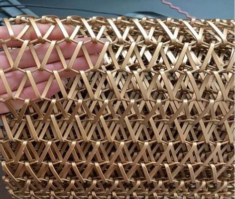 Kleurrijk aluminium decoratie architectonisch geweven ketting link mesh gordijn voor hotel