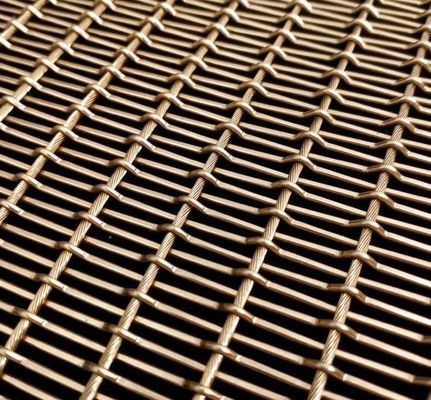 Roestvrijstalen gekrompen gaas voor architecturale gevels