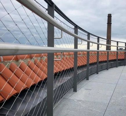Flexibel duurzaam roestvrijstalen touwnet voor brugrailingen en veiligheidshekken