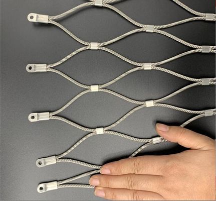 Flexibel duurzaam roestvrijstalen touwnet voor brugrailingen en veiligheidshekken
