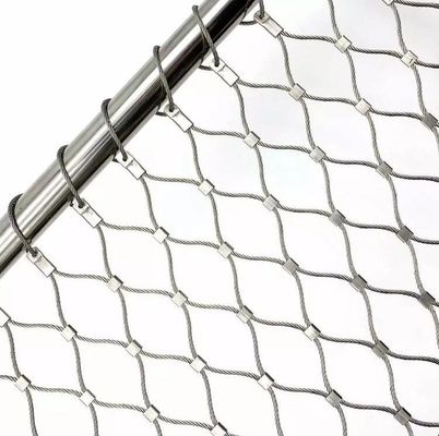 Flexibel duurzaam roestvrijstalen touwnet voor brugrailingen en veiligheidshekken