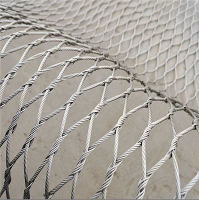 Decoratief roestvrijstalen draad touwnet voor grens afmetingen 2*5m/2*3m/10*10m SS304/316