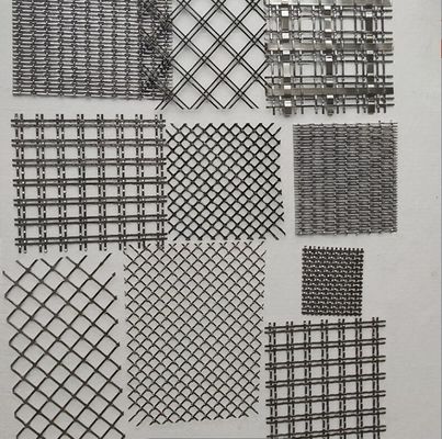Roestvrij staal 304 Woven Mesh Gordijn Zilver Gouden Decoratief